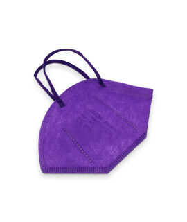 Jiada FFP2 CE 0370 - FFP2 maszk (mennyiség, szín és szelep) - 20 db - Lila - Szelep nélküli