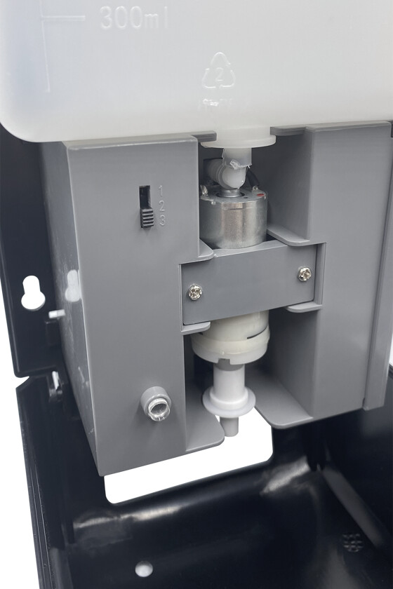 Elysium Pro professzionális, érintésmentes, 1200 ml-es adagoló - Adagoló - Szórófejes - Fekete állvánnyal - Fekete