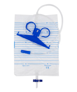 Elysium steril T-csapos vizeletgyűjtő zsák akasztóval - 2000 ml - 1 db