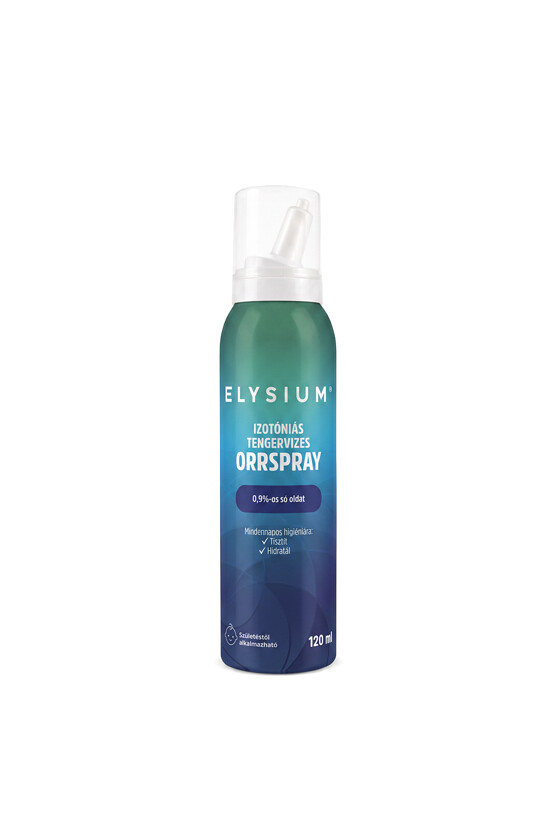 Elysium orrspray - Orrspray - Izotóniás tengervizes orrspray - 0,9% - 120 ml