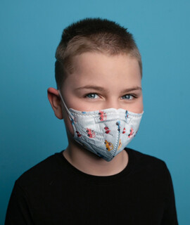 Jada FFP2 CE 0370 szelep nélküli 5 rétegű gyerekmaszk - Autós - 10 db - 1 csomag