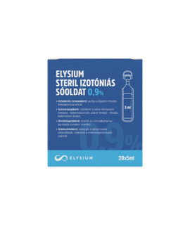 Elysium steril izotóniás sóoldat - 0,9% - 20 x 5 ml - 1 doboz