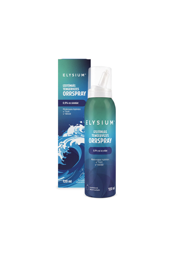 Elysium orrspray - Orrspray - Izotóniás tengervizes orrspray - 0,9% - 120 ml