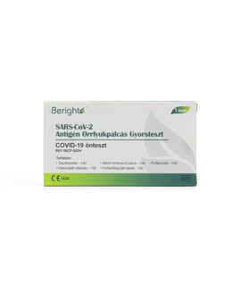 ALLTEST Beright COVID-19 gyorsteszt otthoni felhasználásra - 1 db tesztkészlet - SARS-CoV-2 teszt lejárati idővel - Antigén (Ag) Orrlyukpálcás - 2025-12-31 - 1 db