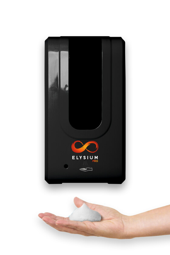 Elysium Pro professzionális, érintésmentes, 1200 ml-es adagoló - Adagoló - Habosító - Állvány nélkül - Fekete