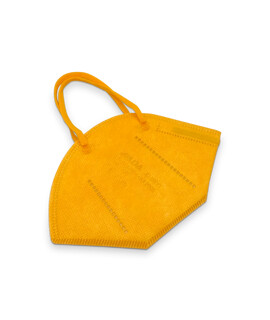 Jiada FFP2 CE 0370 - FFP2 maszk (mennyiség, szín és szelep) - 20 db - Sárga - Szelep nélküli