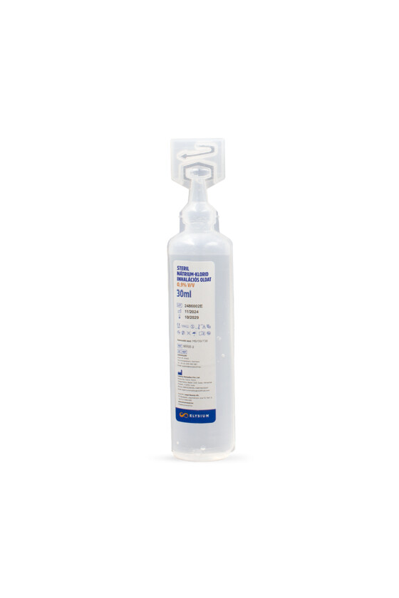 Elysium steril nátrium-klorid oldat - Nátrium-klorid oldat - Inhalációs oldat - 5 x 30 ml