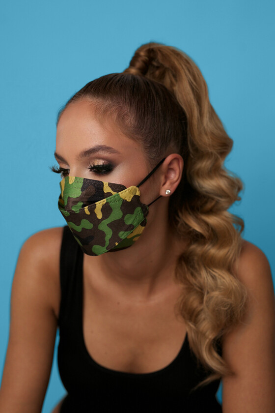 DOC NFW FFP2 CE 0598 ergonomikus maszk - FFP2 maszk (szín és szelep) - Katonai sötét - Szelep nélküli