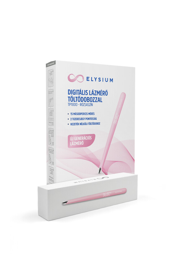 Elysium lázmérő - Lázmérő többféle típussal - TP1000 digitális lázmérő - rózsaszín