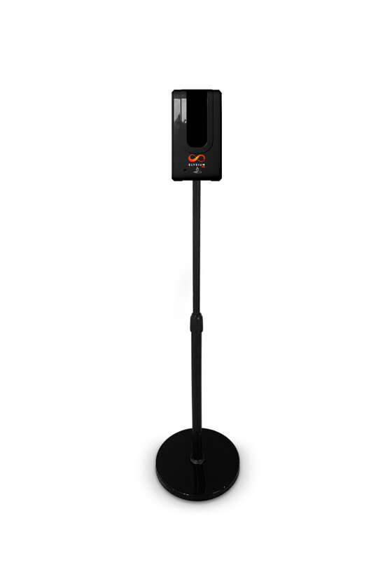 Elysium Pro professzionális, érintésmentes, 1200 ml-es adagoló - Adagoló - Szórófejes - Fekete állvánnyal - Fekete