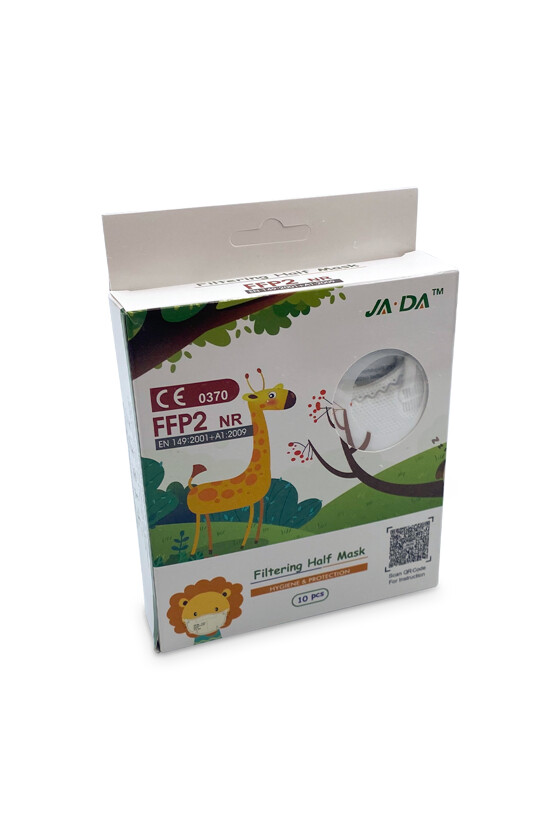 FFP2 szelep nélküli 5 rétegű arcmaszk - 5 rétegű arcmaszk - Fehér - Gyermek