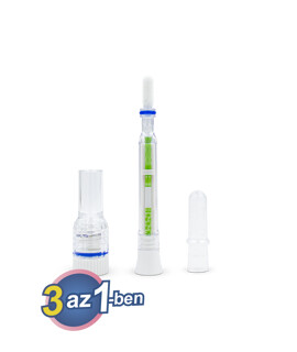 ECOTEST 3 az 1-ben COVID-19 & influenza A+B Ag kombinált egylépéses automata otthoni tollteszt - 1 db tesztkészlet (orrlyukas) - Lejárati idő: 2026-07-31 - 1 db