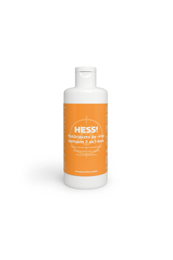 HESS! Fejtetű és serke ellen - Fejtetű és serke ellen - Tetűriasztó és -irtó sampon - 200 ml