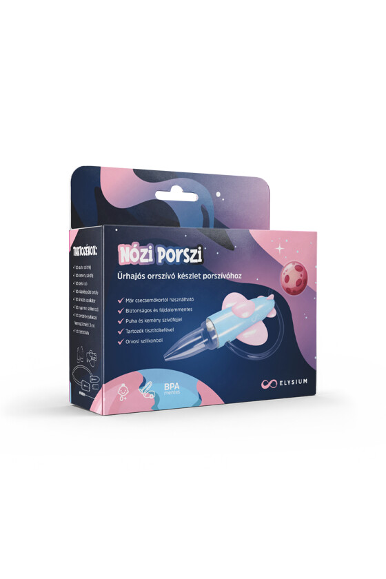 Elysium Nózi Porszi orrszívó készlet porszívóhoz - Orrszívó - Űrhajós - kék/pink