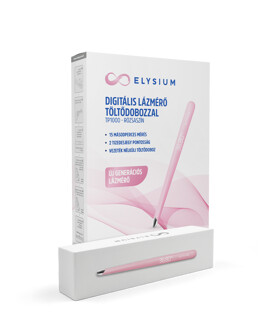 Elysium TP1000 digitális lázmérő töltődobozzal - rózsaszín - 1 db
