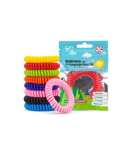 Elysium kullancs- és szúnyogriasztó szilikon karkötő és hajgumi - 1 db