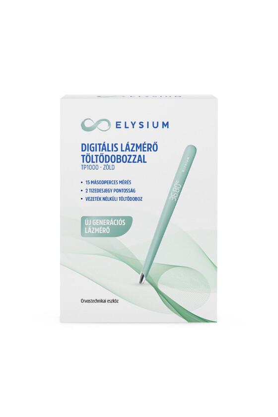 Elysium lázmérő - Lázmérő többféle típussal - TP1000 digitális lázmérő - zöld