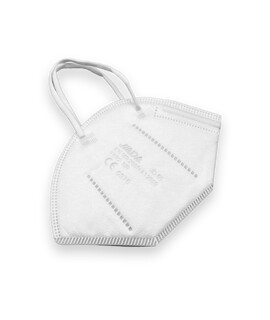 Jiada FFP2 CE 0370 - FFP2 maszk (mennyiség, szín és szelep) - 20 db - Fehér - Szelep nélküli